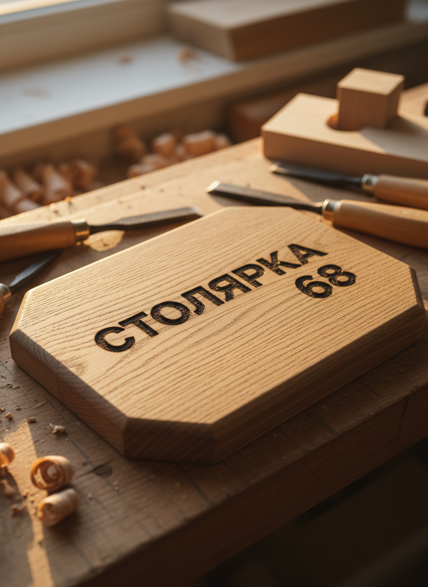 Фирменный логотип «Столярка 68»